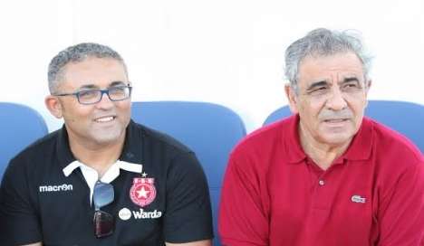 رضا الجدي صحبة المدرب فوزي البنزرتي