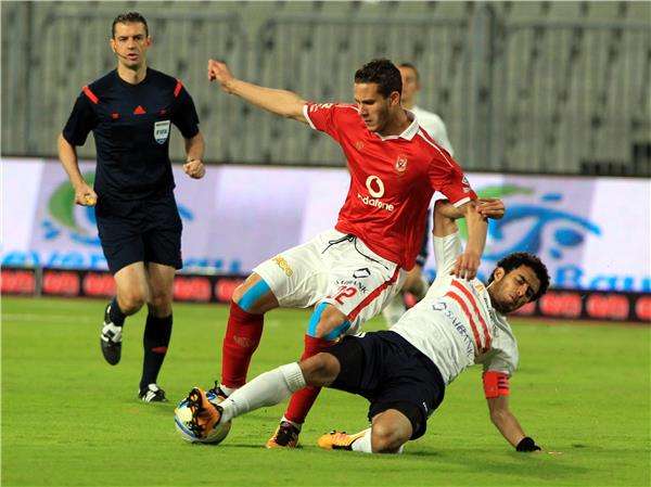 لقطة من مباراة الأهلي و الزمالك