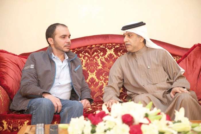 الشيخ سلمان بن إبراهيم آل خليفة و الأمير علي بن الحسين