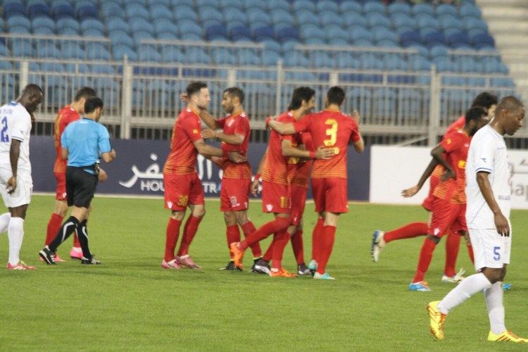 فرحة لاعبي المحرق