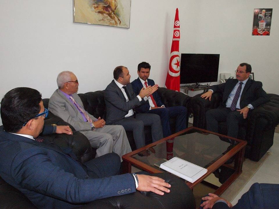 من استقبال وزير الرياضة للاتحاد الدولي لكرة القدم المصغرة