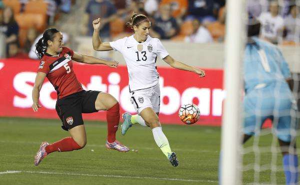 اليكس مورجان من مباراة الولايات المتحدة وترينيداد