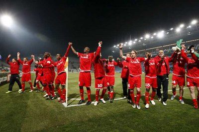 فرحة فريق توينتي وتحية للجماهير