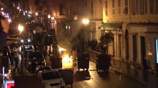 جانب من الأحداث التي تلت المباراة