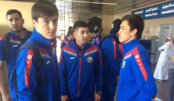 بعثة فريق بونيودكور عند وصولها المطار 