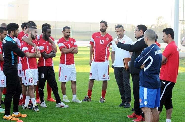 لقطة من إستعدادات فريق المحرق البحريني