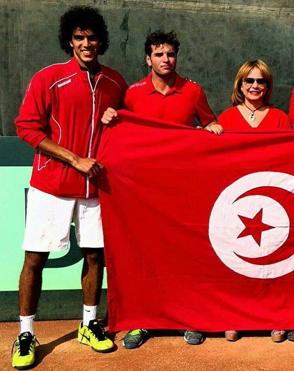 رئيسة الاتحاد التونسي صحبة مالك الجزيري واسكندر منصوري 