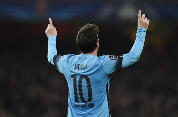 ليونيل ميسي في مباراة أمس