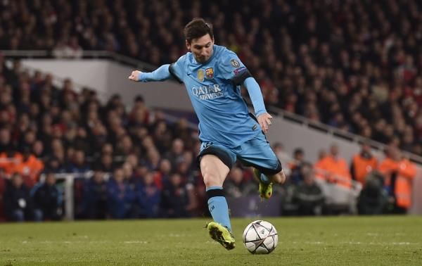  ميسي في مباراة أمس