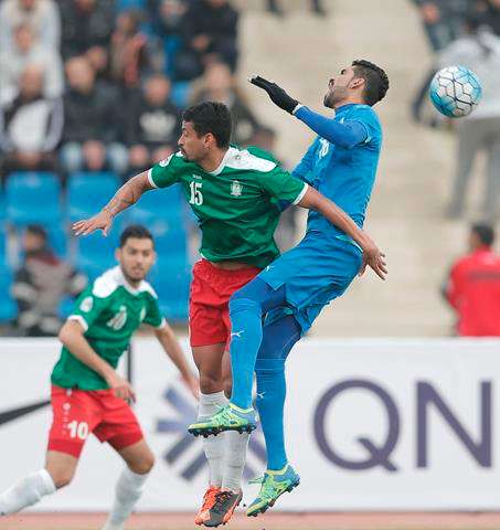 من لقاء الوحدات والحد ويظهر الهداف فرانسسكو