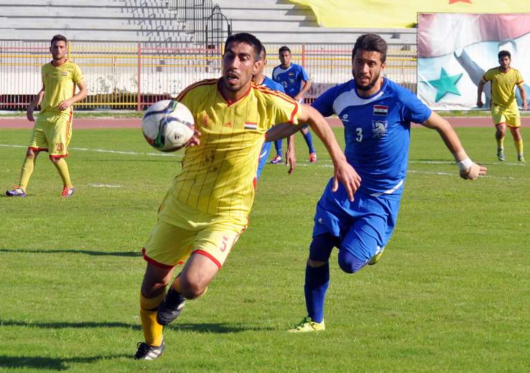صورة من مباراة الفتوة وتشرين في جولة سابقة
