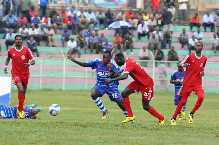 لقطة من مباراة فيلا والخرطوم