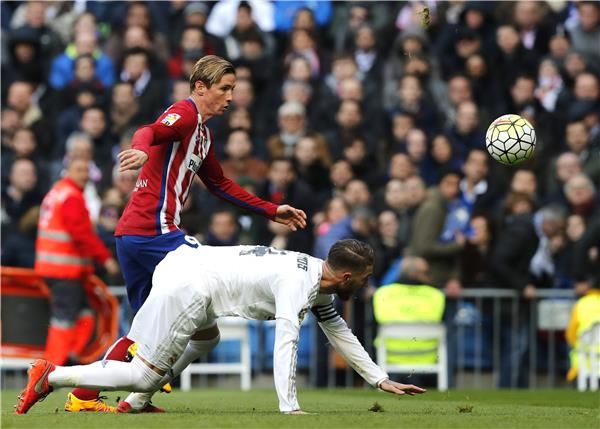 سرخيو راموس خلال مباراة اليوم