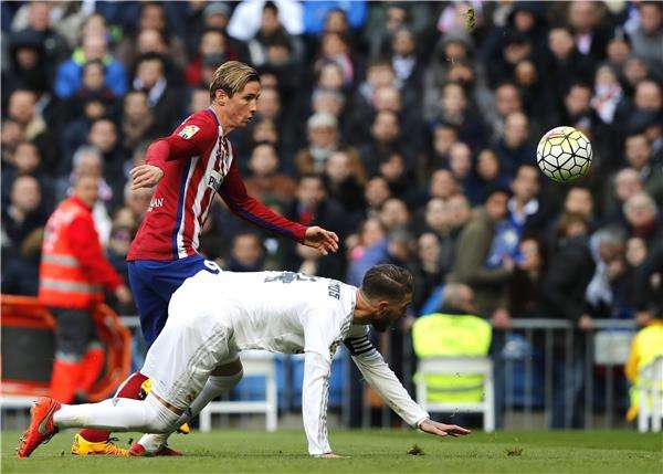 سرخيو راموس خلال مباراة اليوم