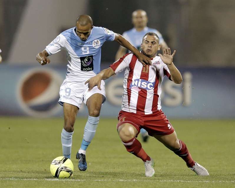 من لقاء الفيصلي وشباب الأردن ذهابا 