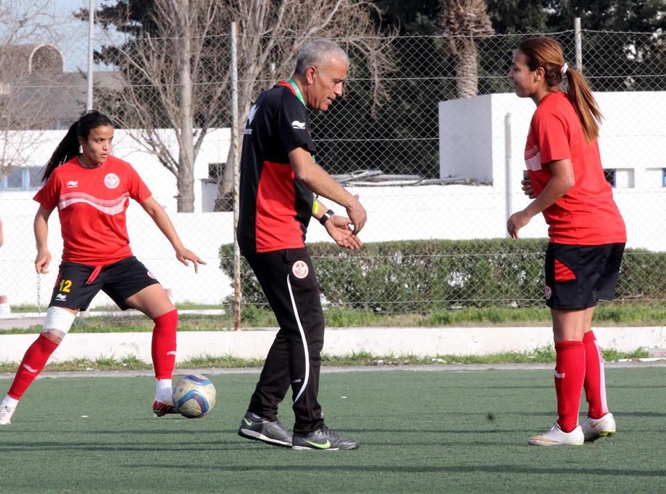من تدريبات منتخب  سيدات تونس لكرة القدم
