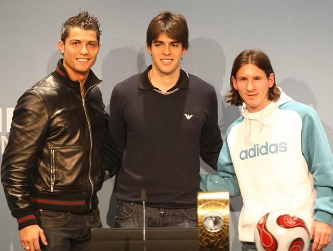 ميسي و كاكا و كريستيانو