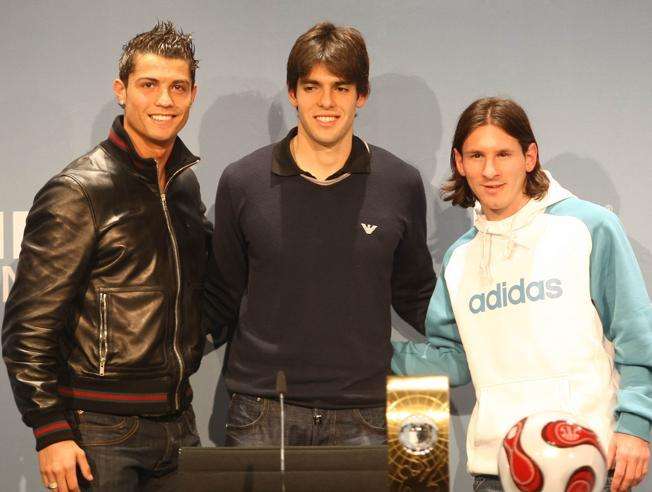 ميسي و كاكا و كريستيانو