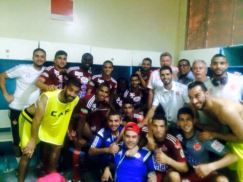 فرحة لاعبو الوداد بالتاهل