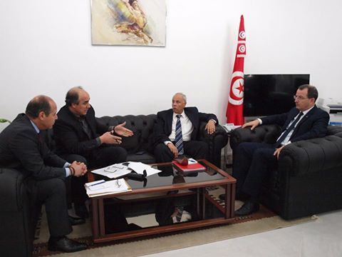 استقبال وزير الرياضة لاتحاد الكرة الطائرة