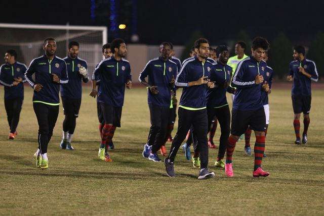 جانب من تدريبات نادي الاتفاق السعودي