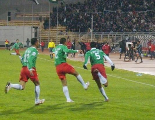 فرحة حسن عبدالفتاح واللاعبين والجهاز الفني والجماهير بالهدف الأول