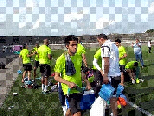 لاعبو الزمالك في التدريب