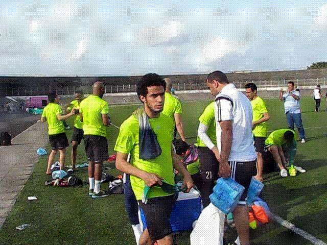 لاعبو الزمالك في التدريب