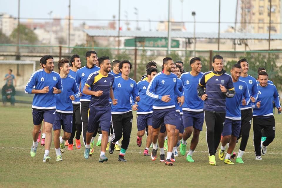 تدريب فريق المصري البورسعيدي الأخير