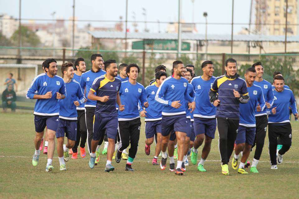 تدريب فريق المصري البورسعيدي الأخير