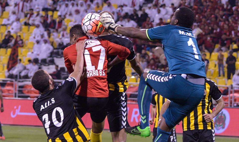 من مباراة الريان وقطر