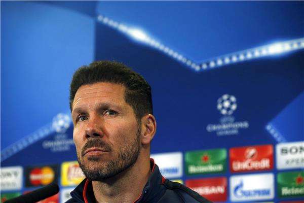 دييغو سيميوني فى المؤتمر الصحفى