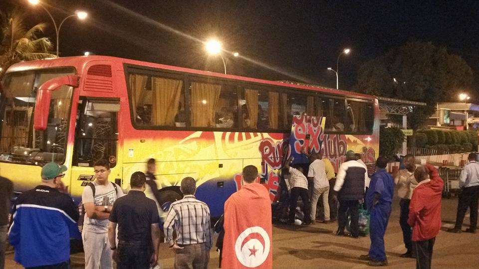  من وصول بعثة الملعب القابسي الى كوناكري