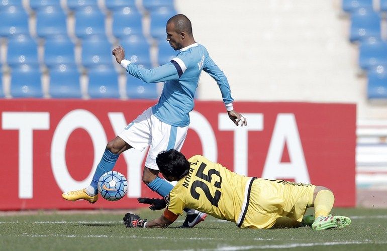 من مباراة الفيصلي والنفط العراقي