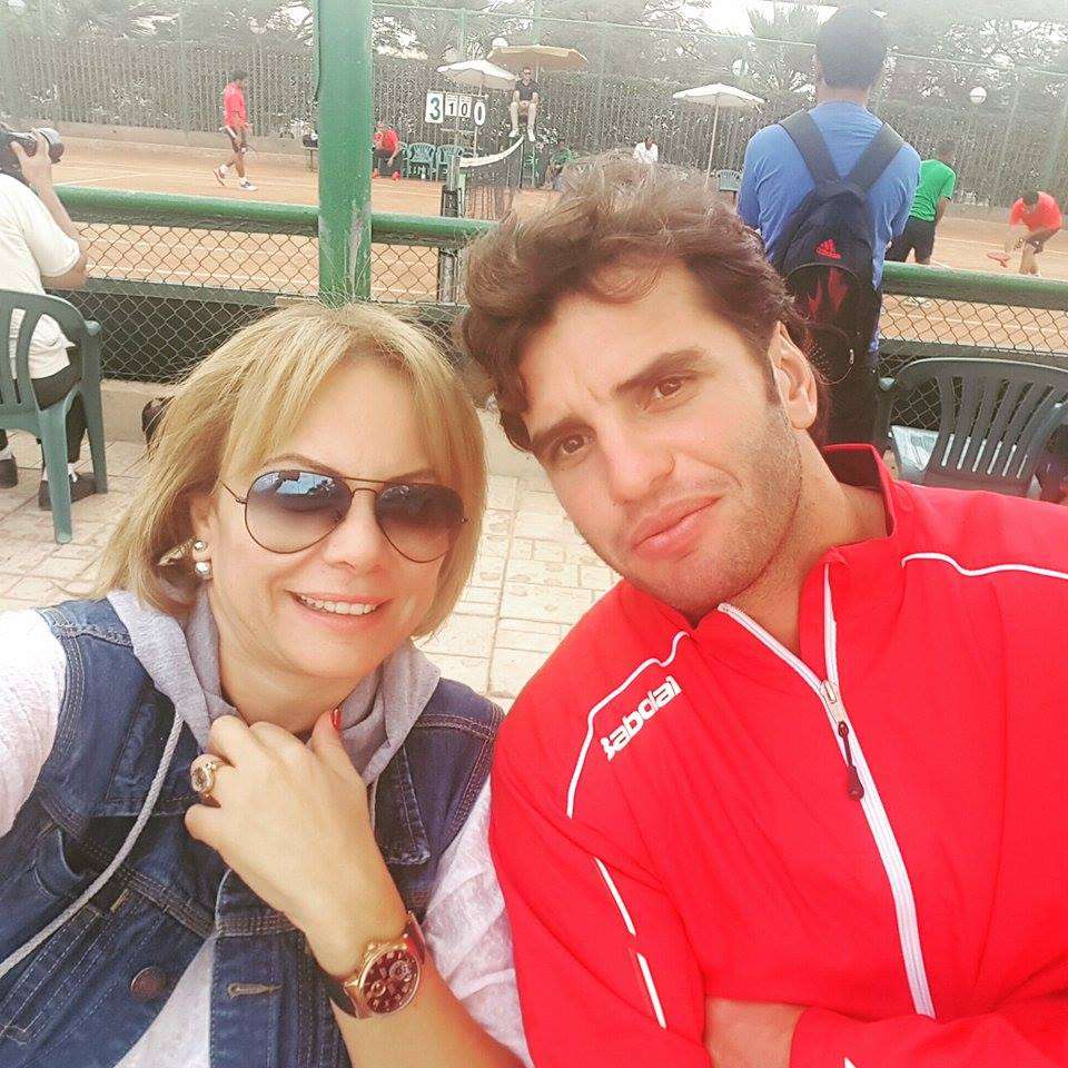  مالك الجزيري صحبة رئيسة الاتحاد التونسي للتنس