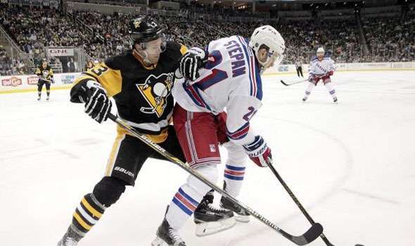 من احد مباراة فريق بيتسبرج بنجوينز في الدوري