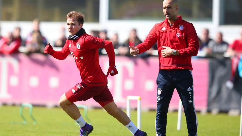 بيب جوارديولا و ماريو غوتزه