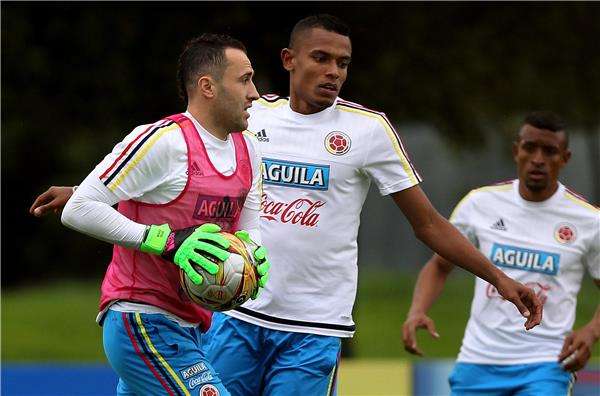 أوسبينا في التدريبات يوم أمس