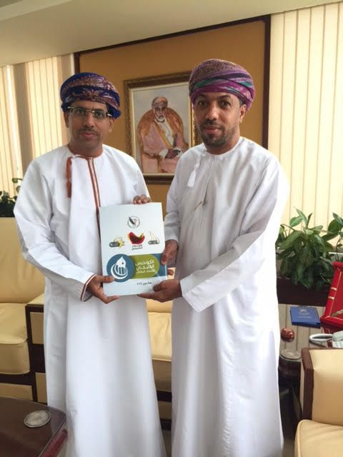 وزير الاعلام العماني يستقبل رئيس الاتحاد الخليجي الاعلام الرياضي