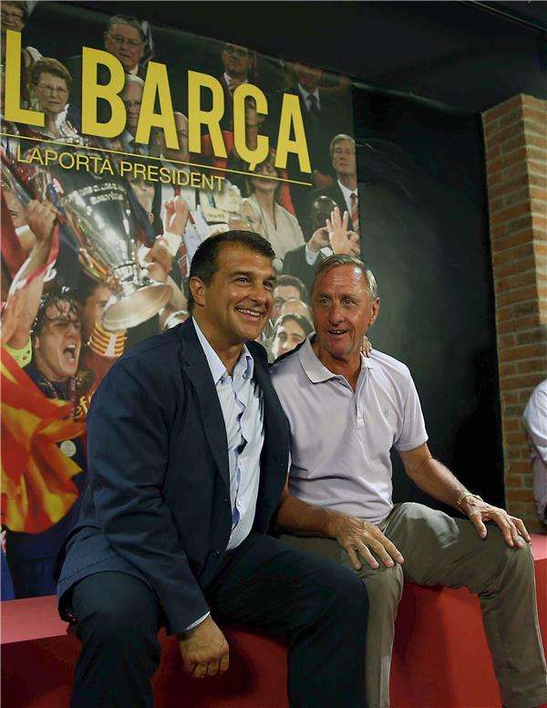 لابورتا مع يوهان كرويف