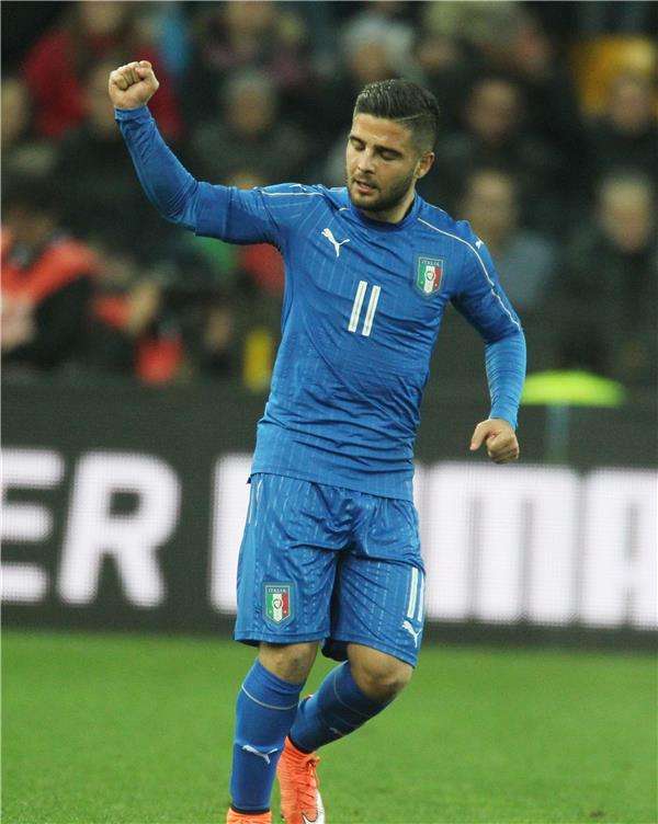 لورينزو إنسيني بعد تسجيله لهدفه اليوم