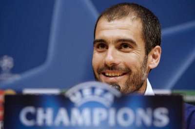 غواريولا اثناء المؤتمر الصحفي 