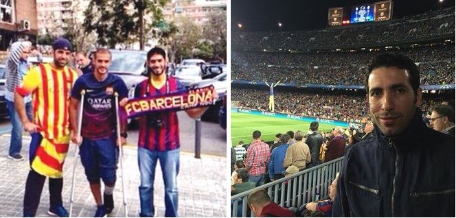 أبوتريكة وبدر المطوع من مشجعي برشلونة