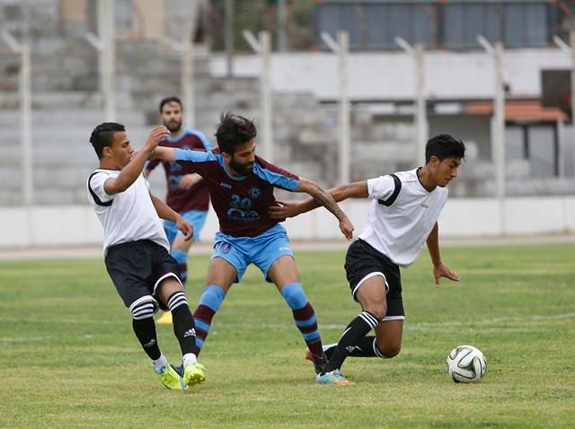 من مباراة النجمة مع المنصورة المصري