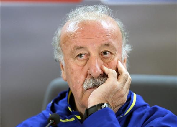 ديل بوسكي خلال الندوة الصحفية