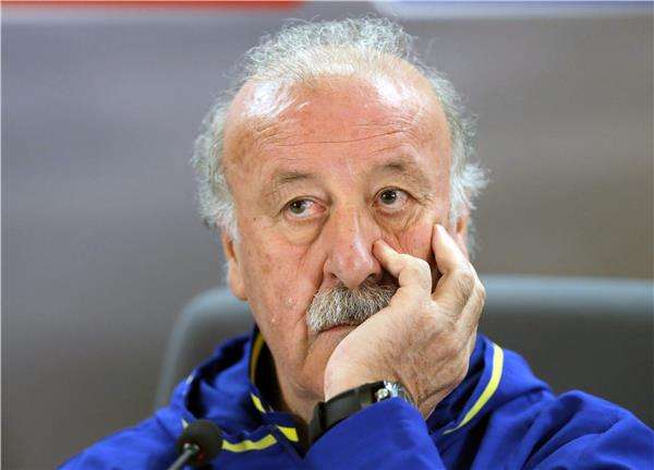 ديل بوسكي خلال الندوة الصحفية