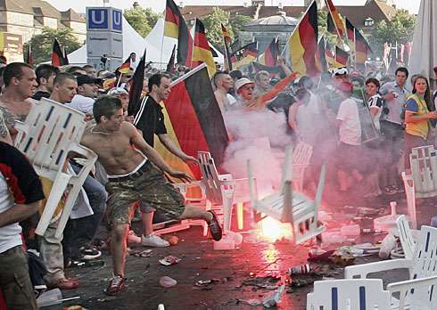 صورة للمشجعين الألمان