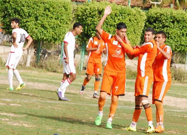 فرحة لاعبي الاتحاد بالفوز على المغازي 