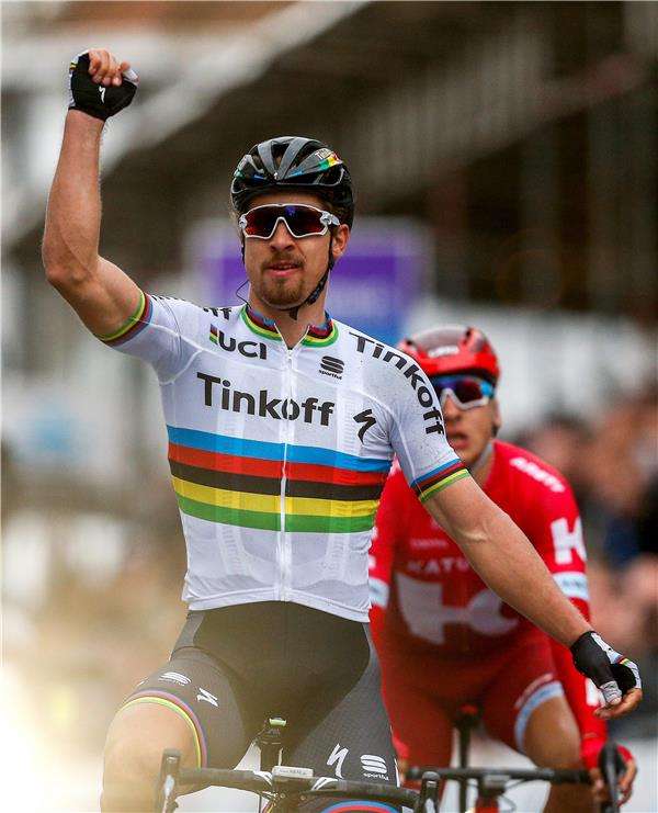 بيتر ساجان لدى فوزه اليوم