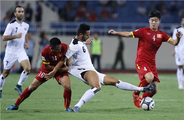 لقطة من مباراة ذهاب  فيتنام و العراق